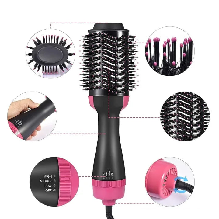 One Step Hot Air Brush Dryer & Straightener