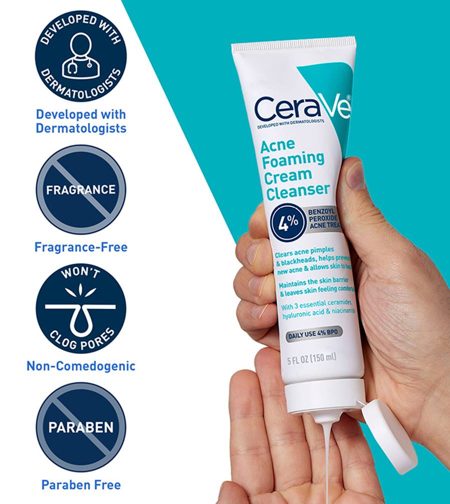 CeraVe Acne Foaming Cream Cleanser 150 ml