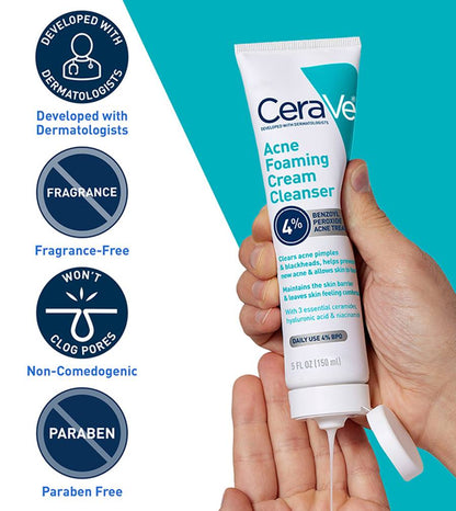 CeraVe Acne Foaming Cream Cleanser 150 ml
