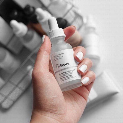 The Ordinary Niacinamide 10% Zinc 1% 30 mL serum.